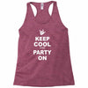 keep cool partyon Racerback Tank