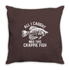 all i caught was this crappie fish Throw Pillow