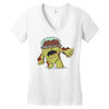 zombie monster2 Women's V-Neck T-Shirt