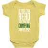 if you can read this, you are camping too close Baby Bodysuit