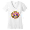 Angry Donut Women's V-Neck T-Shirt