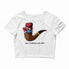 not a pipe Crop Top
