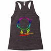 colorful music man Racerback Tank