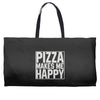 pizza makes me happy Weekender Totes