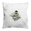 lets rock!!! black Throw Pillow
