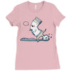 open wide Ladies Fitted T-Shirt