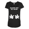 Hands off my Bump Maternity Scoop Neck T-shirt