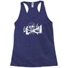 4x4 truck cross bone skull Racerback Tank