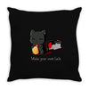 make your own luck Throw Pillow