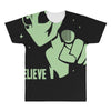 alien believe space sci fi ufo nerd All Over Men's T-shirt