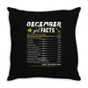 December Girl Facts Sagittarius Throw Pillow