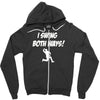 i swing both ways Zipper Hoodie