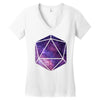 d20 galaxy Women's V-Neck T-Shirt