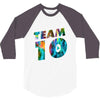 team 10 colorful 3/4 Sleeve Shirt