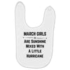 March Girls Baby Bibs