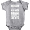 badass mechanic Baby Onesie