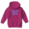 i need a hug  but don't touch me Youth Hoodie