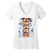 crazy totem Women's V-Neck T-Shirt