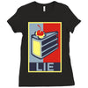 lie Ladies Fitted T-Shirt