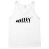 evolution of a fisherman angler mens fishing t shirt Tank Top