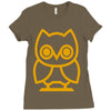 owl Ladies Fitted T-Shirt