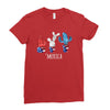 4th of July Ladies Fitted T-Shirt