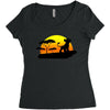 Mufasa and Simba Lion King Women's Triblend Scoop T-shirt