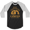 what happens in camper stays in camper vintage style camp funny 3/4 Sleeve Shirt
