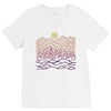 nature line V-Neck Tee