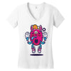 all seeing bunny Women's V-Neck T-Shirt