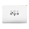 man woman geek symbols Accessory Pouches