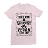 Awesome Vegan Ladies Fitted T-Shirt