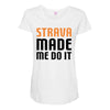 strava made me do it Maternity Scoop Neck T-shirt