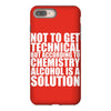 alcohol is a solution funny t shirt geek science alcohol shirt party b iPhone 8 Plus