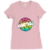 neon basketball Ladies Fitted T-Shirt
