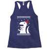 big trex santa ugly christmas Racerback Tank