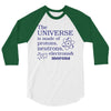 The Universe Is Made Of Protons Neutrons Elektrons And Morons 3/4 Sleeve Shirt
