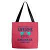 awesome civil engineer looks like Tote Bags