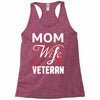 Mom Wife Veteran - Veterans Day T-Shirt Gifts Racerback Tank
