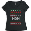 ugly christmas mom Women's Triblend Scoop T-shirt