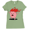 marshmallow prend feu Ladies Fitted T-Shirt