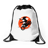 black attack Drawstring Bags