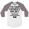 fathers day gift 3/4 Sleeve Shirt