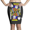 party king design funny humor cool graph baseball Pencil Skirts