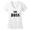 The Boss - The Real Boss Women's V-Neck T-Shirt
