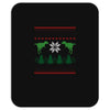 ugly dinosaur christmas Mousepad