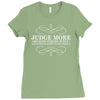judge more everybody knows you are perfect Ladies Fitted T-Shirt