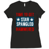 star spangled hammered Ladies Fitted T-Shirt