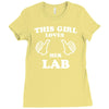 this girl loves her lab Ladies Fitted T-Shirt