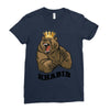bear khabib Ladies Fitted T-Shirt